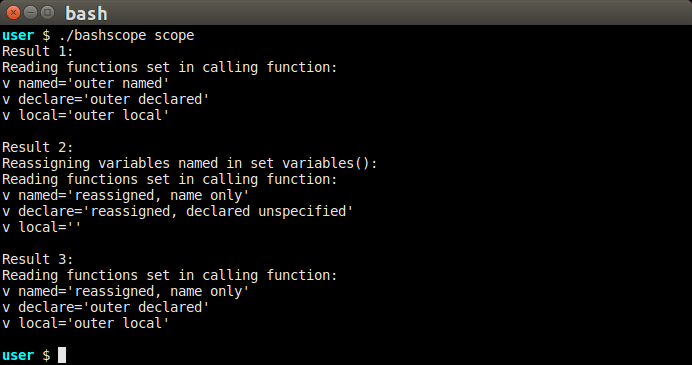 first scope example