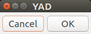 interrupted yad dialog
